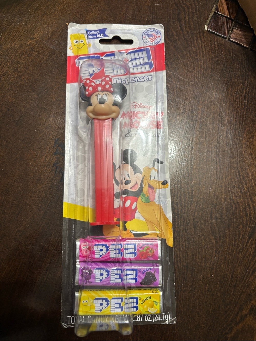 Disney Minnie Mouse PEZ Dispenser - Red with Polka-Dot Bow